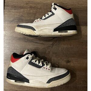 Nike Air Jordan Retro 3 SE Denim Fire Red Size 11 Men’s US CZ6431-100 White/Red